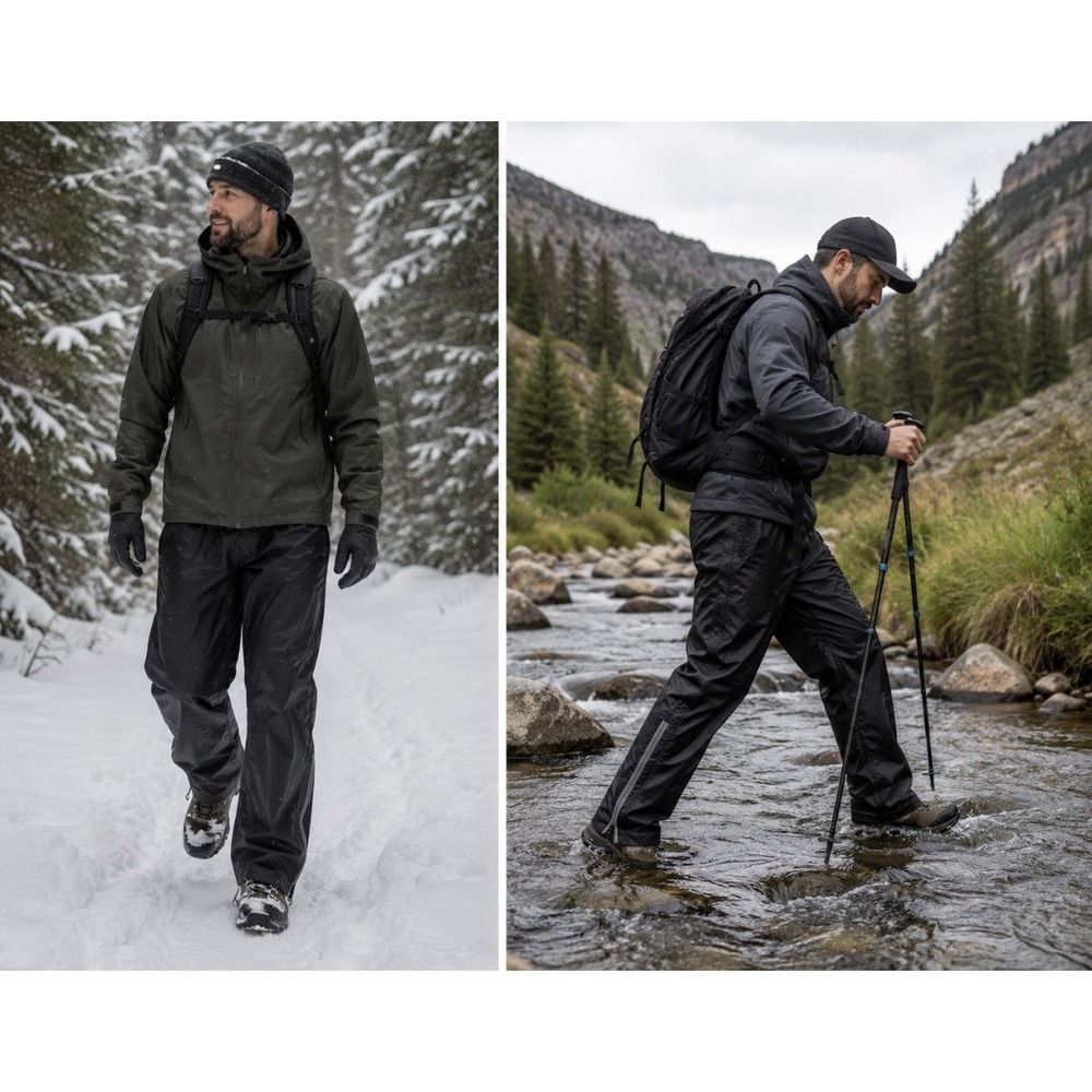 Snugpak RP-1‎ Rain Pants XL Black waterproof tactical military hiking 91358